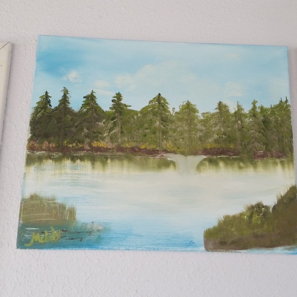 Canvas oil painting